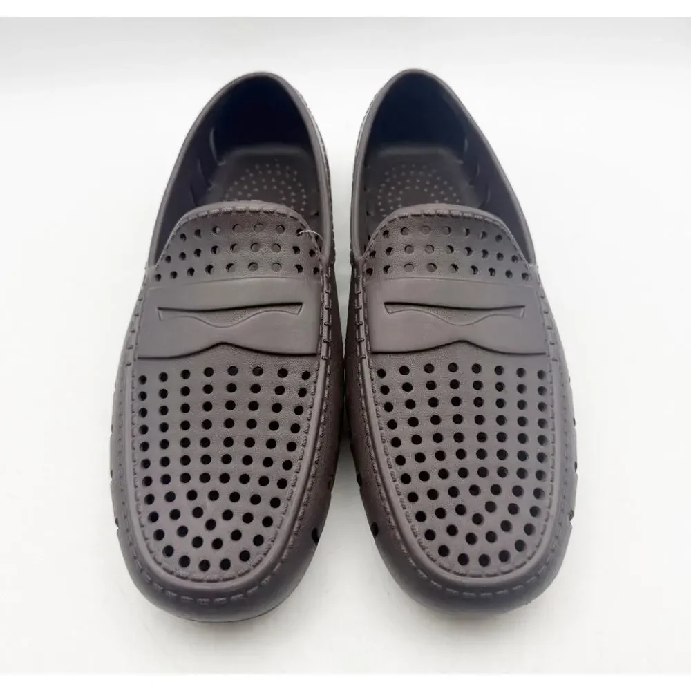 Floafers Mens Country Club Driver 2.0 Loafers Size 8 Brown Waterproof NWOB